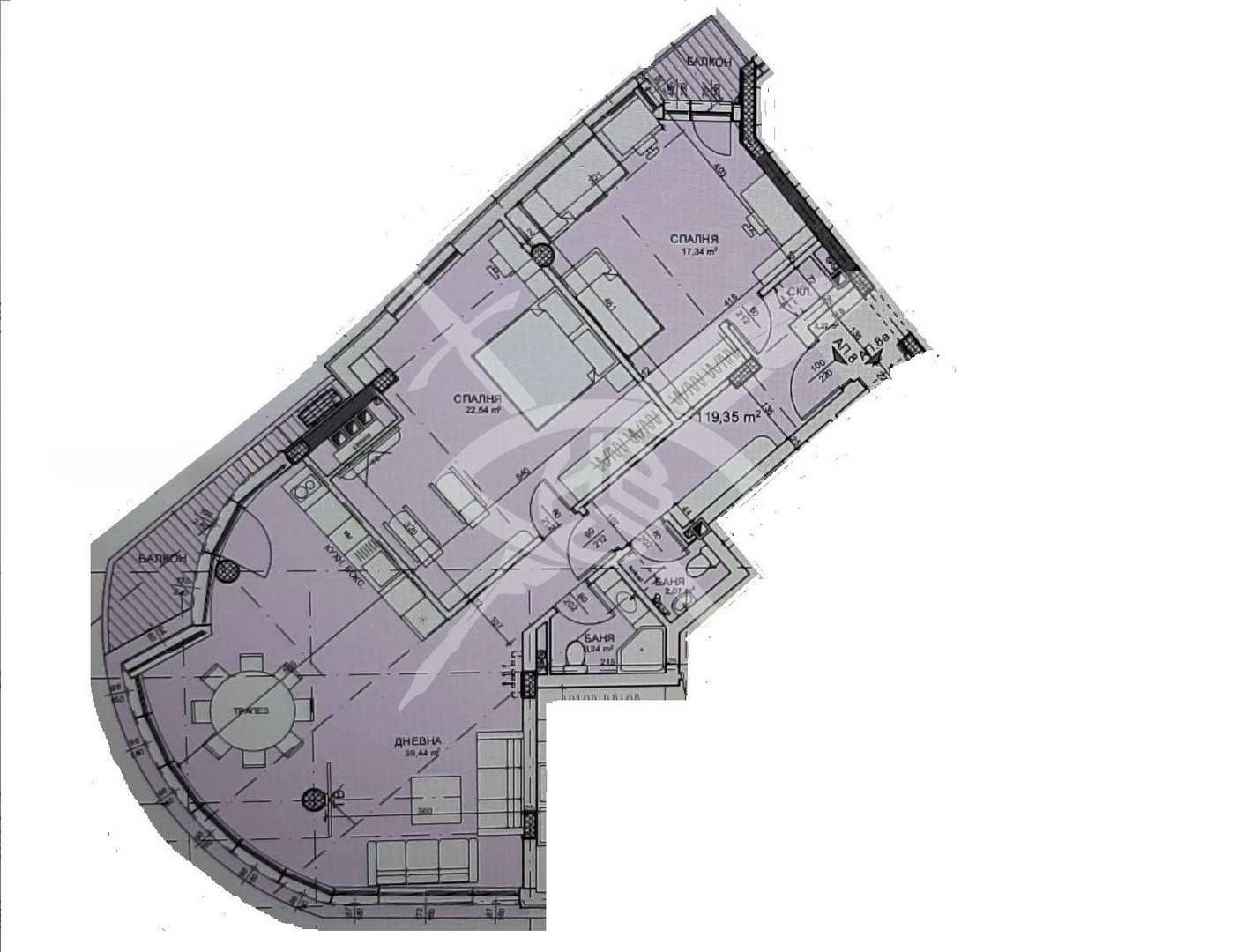 Тристаен апартамент в София, Лозенец - 138 кв.м за 3986 €/кв.м - Снимка #1