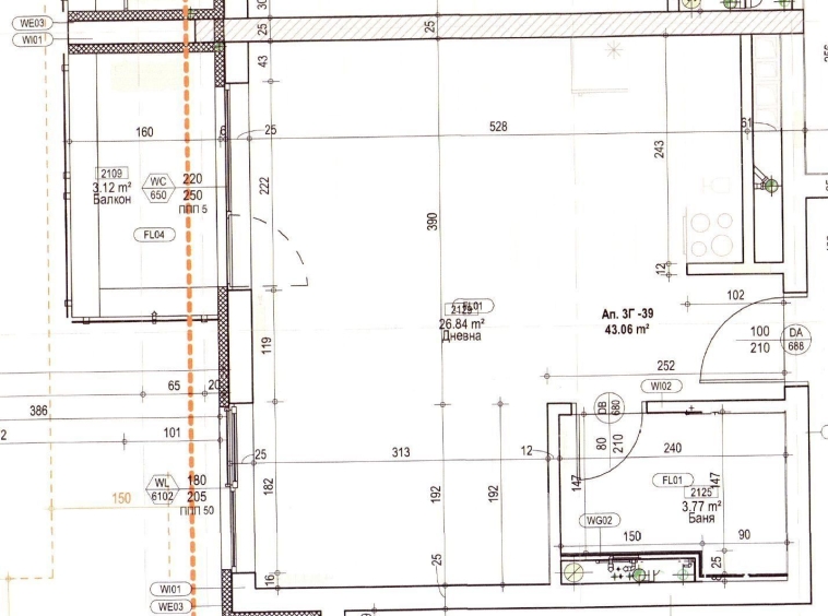 Едностаен апартамент в София, Банишора - 50 кв.м за 1031 €/кв.м - Снимка #1