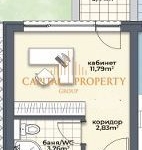 Едностаен апартамент в Варна, Аспарухово - 29 кв.м за 1535 €/кв.м - Снимка #1