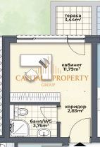 Едностаен апартамент в Варна, Аспарухово - 29 кв.м за 1535 €/кв.м - Снимка #1