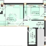 Двустаен апартамент в Варна, м-т Пчелина - 59 кв.м за 1102 €/кв.м - Снимка #1