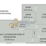 Тристаен апартамент в София, Люлин 9 - 108 кв.м за 1700 €/кв.м - Снимка #1