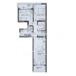 Тристаен апартамент в София, Люлин 5 - 112 кв.м за 1436 €/кв.м - Снимка #1