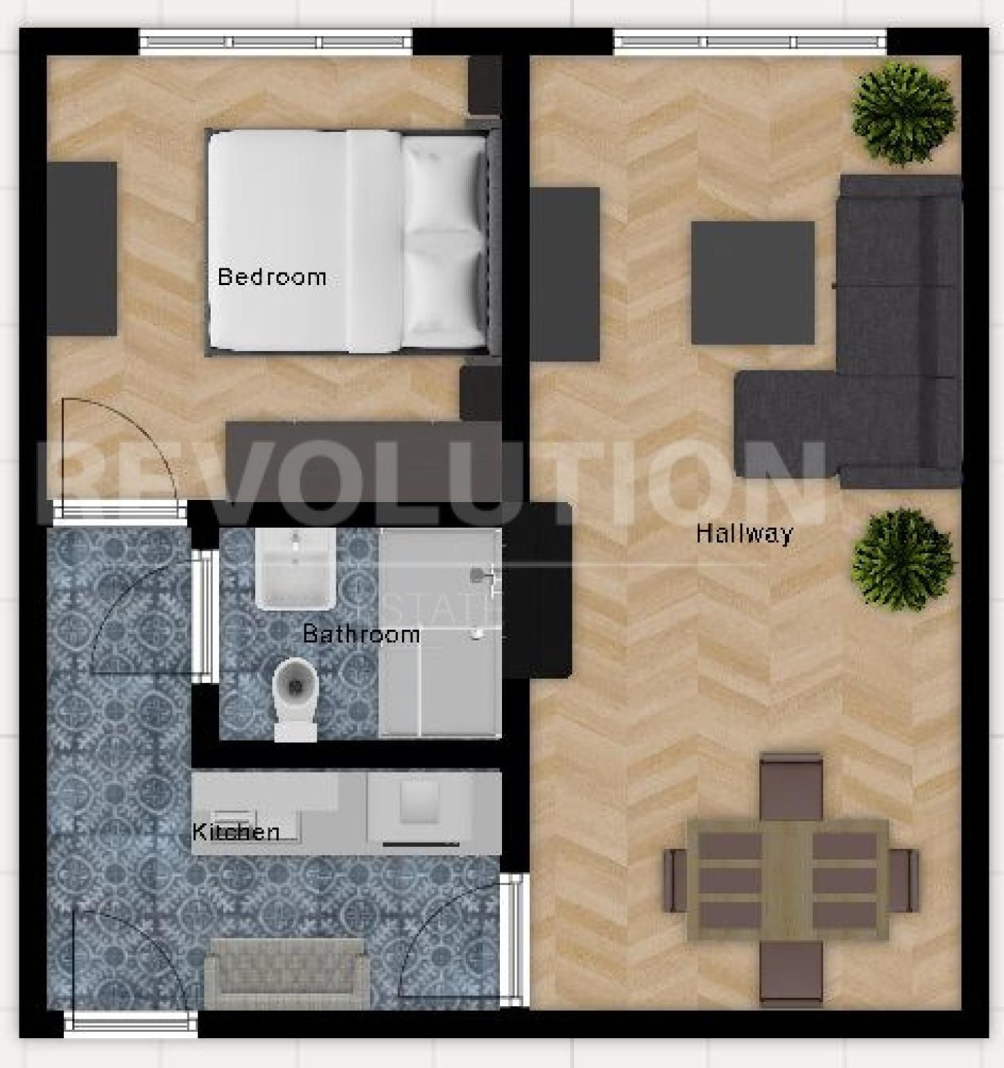 Двустаен апартамент в София, Люлин 7 - 46 кв.м за 1386 €/кв.м - Снимка #1