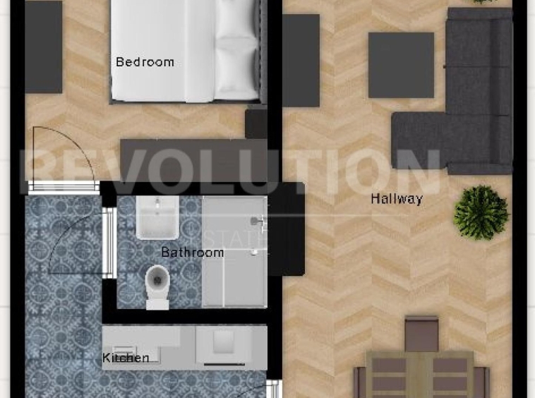 Двустаен апартамент в София, Люлин 7 - 46 кв.м за 1386 €/кв.м - Снимка #1