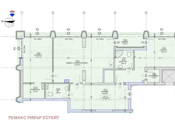 Тристаен апартамент в Русе, Здравец Изток - 148 кв.м за 455 €/кв.м - Снимка #1