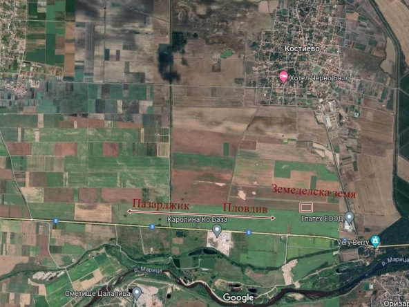 Земеделски имот в с. Костиево, Област Пловдив -  кв.м за 2742 €/дка - Снимка #1
