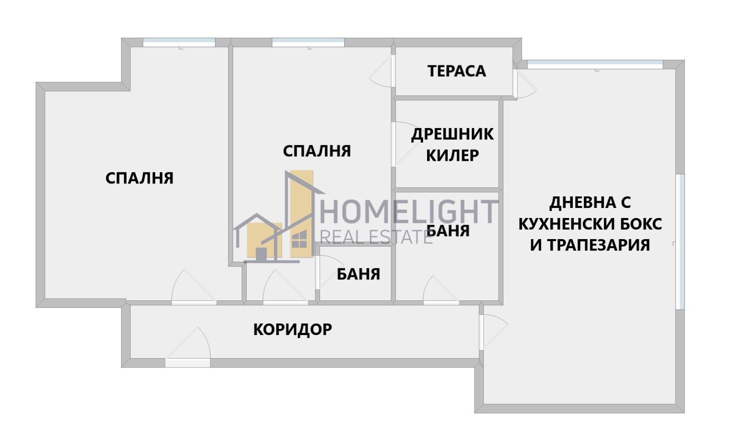 Тристаен апартамент в София, Люлин 9 - 101 кв.м за 1283 €/кв.м - Снимка #1