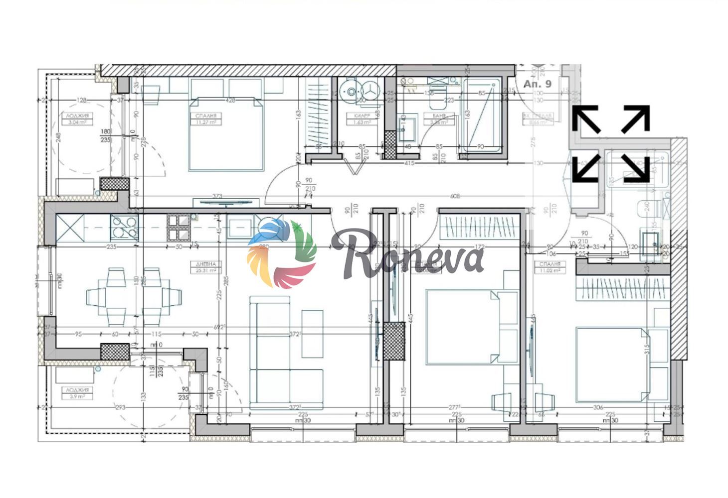 Четиристаен апартамент в Варна, Младост 2 - 120 кв.м за 1217 €/кв.м - Снимка #1