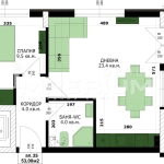Двустаен апартамент в Варна, Кайсиева градина - 60 кв.м за 1709 €/кв.м - Снимка #1