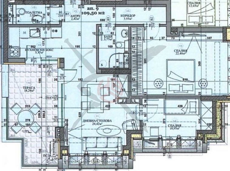 Тристаен апартамент в София, Хаджи Димитър - 125 кв.м за 1896 €/кв.м - Снимка #1