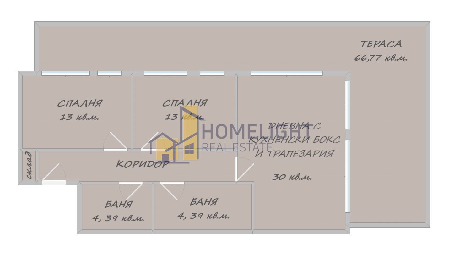 Тристаен апартамент в София, Малинова долина - 169 кв.м за 1320 €/кв.м - Снимка #1
