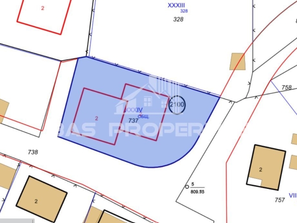 Парцел в Банкя - 558 кв.м за 63 €/кв.м - Снимка #1