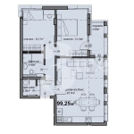 Тристаен апартамент в София, Люлин 5 - 99 кв.м за 1420 €/кв.м - Снимка #1