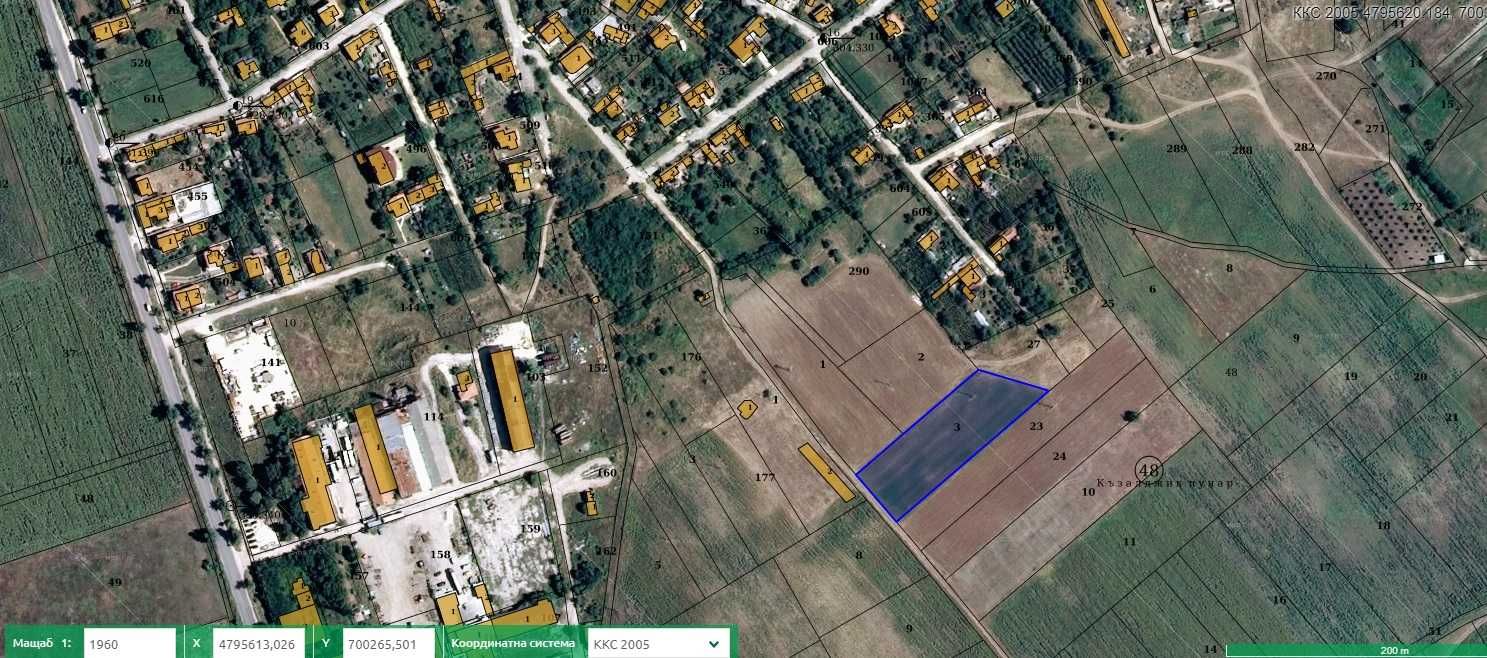 Парцел в с. Кичево, Област Варна - 4000 кв.м за 12 €/кв.м - Снимка #1