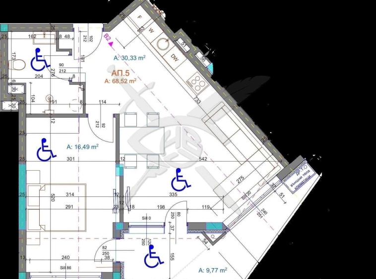 Двустаен апартамент в Бургас, Братя Миладинови - 80 кв.м за 1411 €/кв.м - Снимка #1