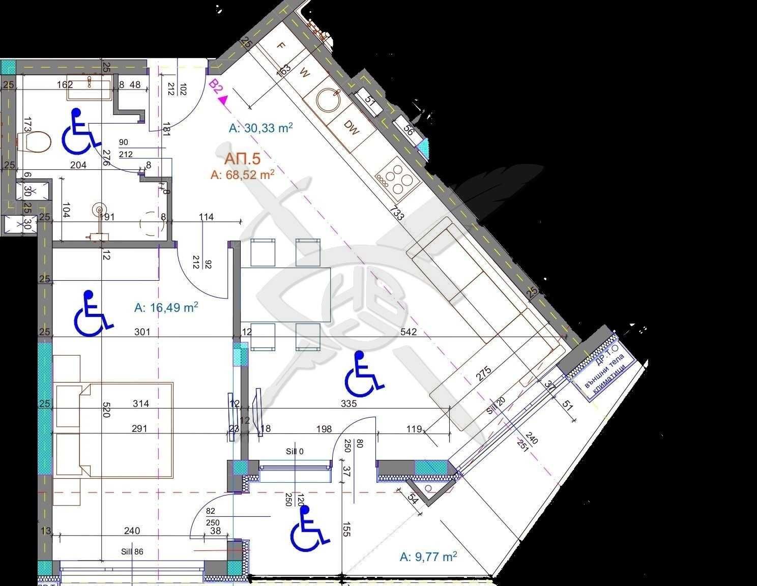 Двустаен апартамент в Бургас, Братя Миладинови - 80 кв.м за 1411 €/кв.м - Снимка #1