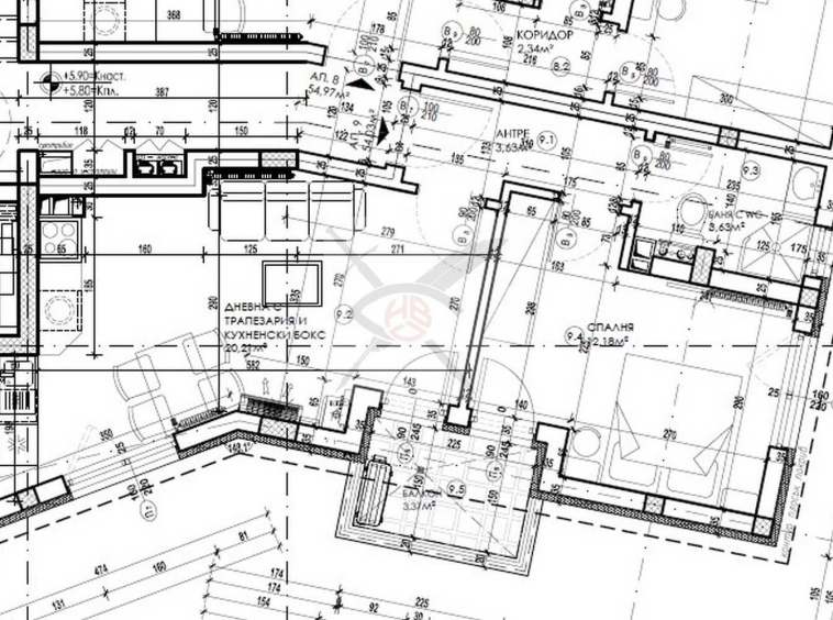 Двустаен апартамент в София, Горна баня - 63 кв.м за 1688 €/кв.м - Снимка #1