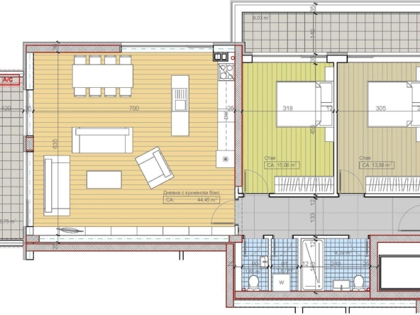 Тристаен апартамент в София, Бояна - 151 кв.м за 2280 €/кв.м - Снимка #1