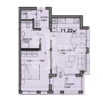 Двустаен апартамент в София, Люлин 5 - 71 кв.м за 1427 €/кв.м - Снимка #1