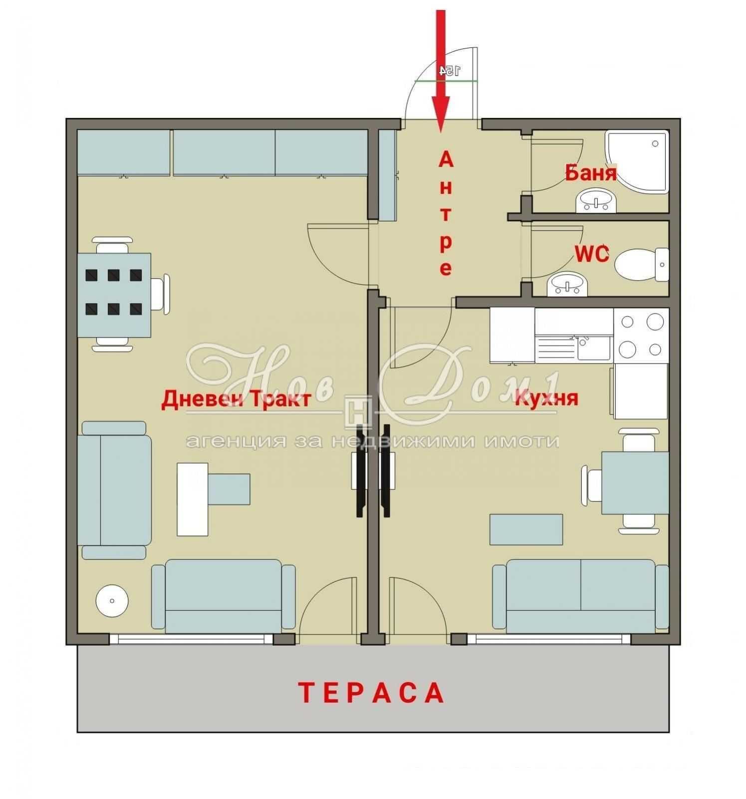 Дава се под наем Двустаен апартамент в Варна, Младост 1 - 45 кв.м за 88675.23 € - Снимка #1