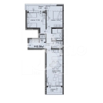 Тристаен апартамент в София, Люлин 5 - 112 кв.м за 1436 €/кв.м - Снимка #1