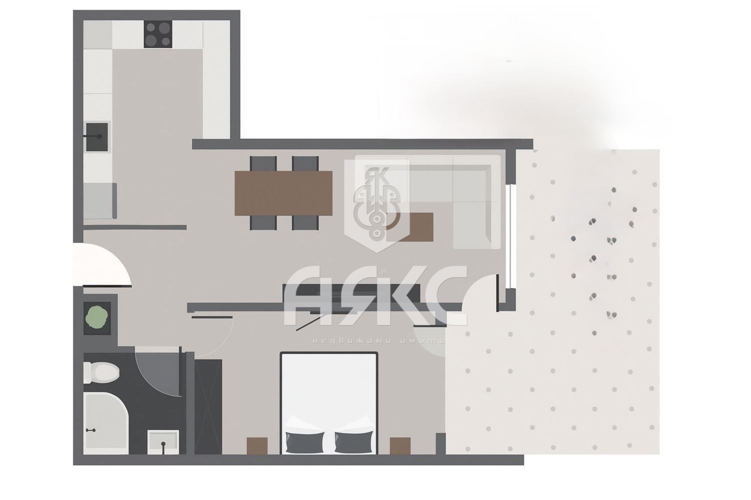 Двустаен апартамент в София, Малинова долина - 68 кв.м за 2052 €/кв.м - Снимка #1