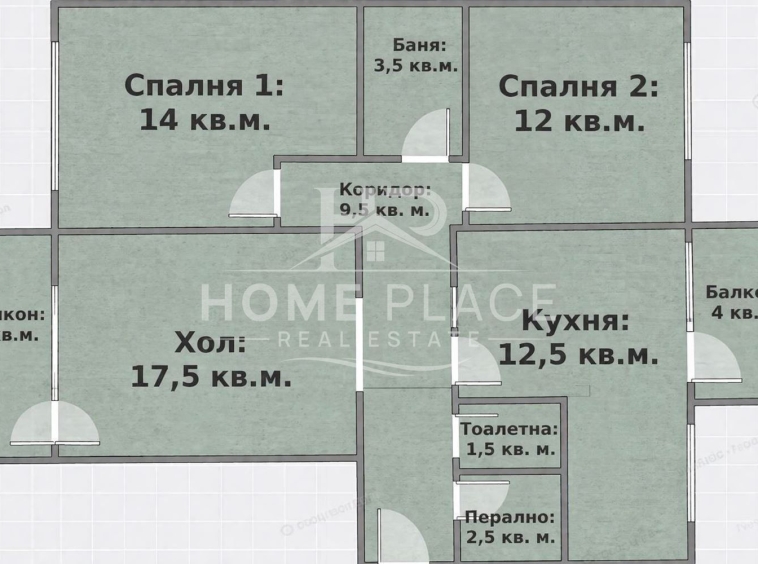 Тристаен апартамент в Варна, Електрон - 88 кв.м за 1154 €/кв.м - Снимка #1