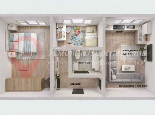 Двустаен апартамент в Перник, Димова махала - 57 кв.м за 716 €/кв.м - Снимка #1