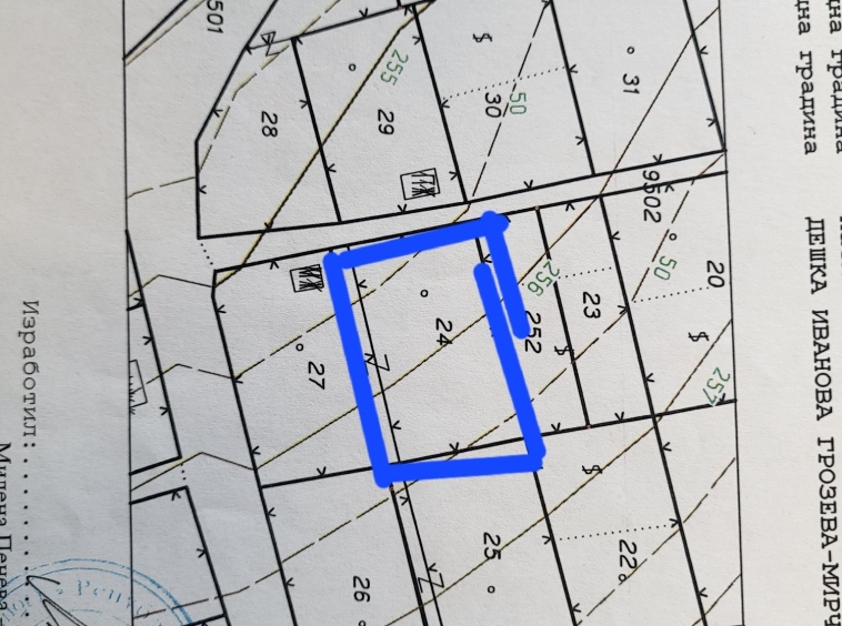 Парцел в с. Християново, Област Стара Загора - 604 кв.м за 12 €/кв.м - Снимка #1