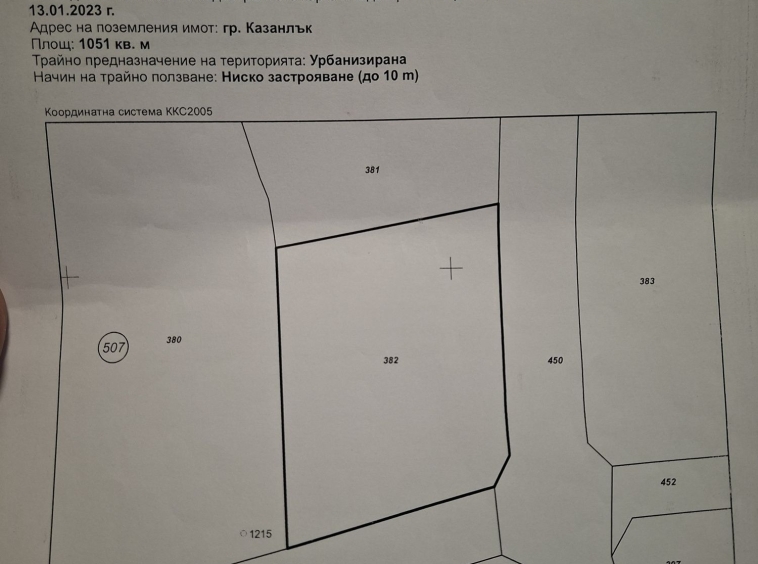 Парцел в Казанлък - 1 кв.м за 15300 €/кв.м - Снимка #1