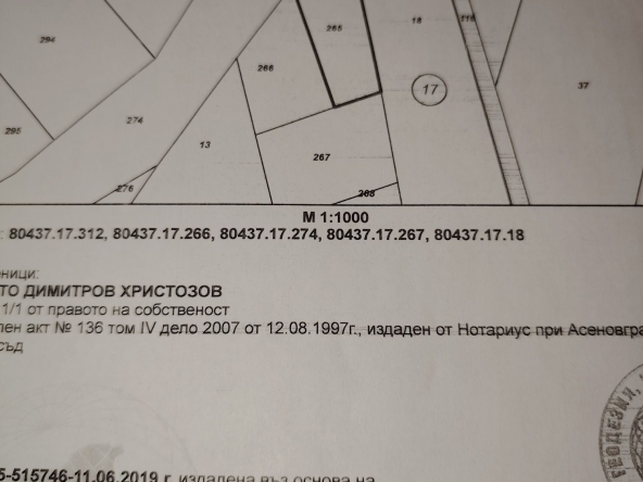 Земеделски имот в с. Червен, Област Пловдив -  кв.м за 26 €/дка - Снимка #1