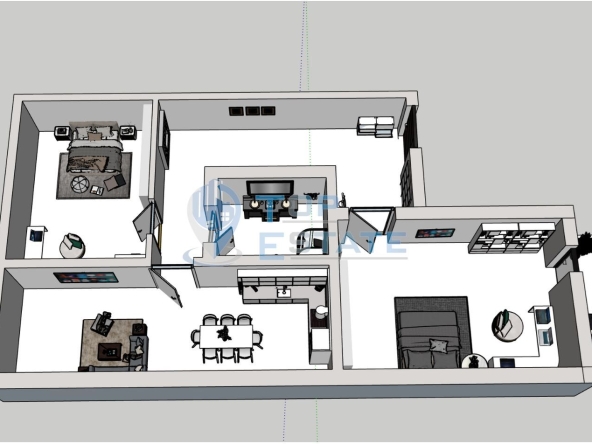 Тристаен апартамент в Велико Търново, Бузлуджа - 115 кв.м за 1055 €/кв.м - Снимка #1
