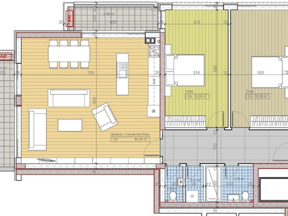 Тристаен апартамент в София, Бояна - 153 кв.м за 2288 €/кв.м - Снимка #1
