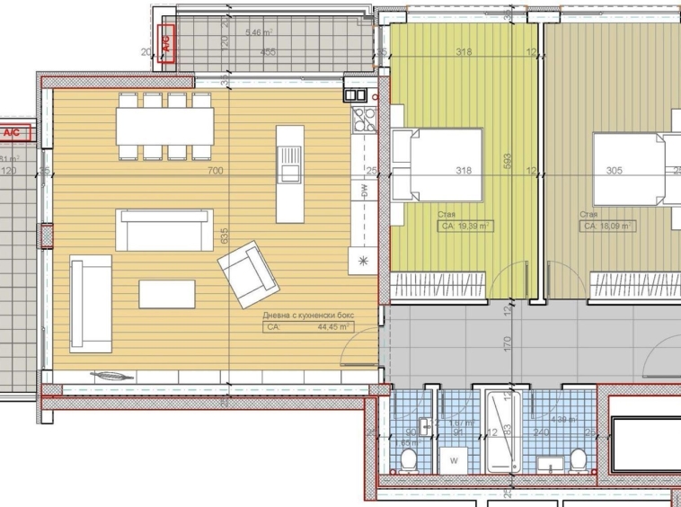 Тристаен апартамент в София, Бояна - 153 кв.м за 2288 €/кв.м - Снимка #1