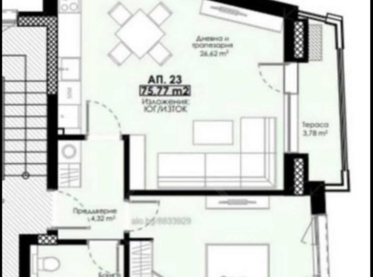 Двустаен апартамент в Пловдив, Христо Смирненски - 76 кв.м за 1540 €/кв.м - Снимка #1