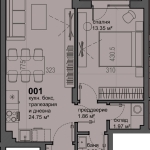 Двустаен апартамент в София, Малинова долина - 56 кв.м за 1857 €/кв.м - Снимка #1