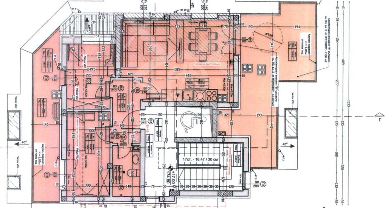 Тристаен апартамент в Пловдив, Съдийски - 134 кв.м за 756 €/кв.м - Снимка #1