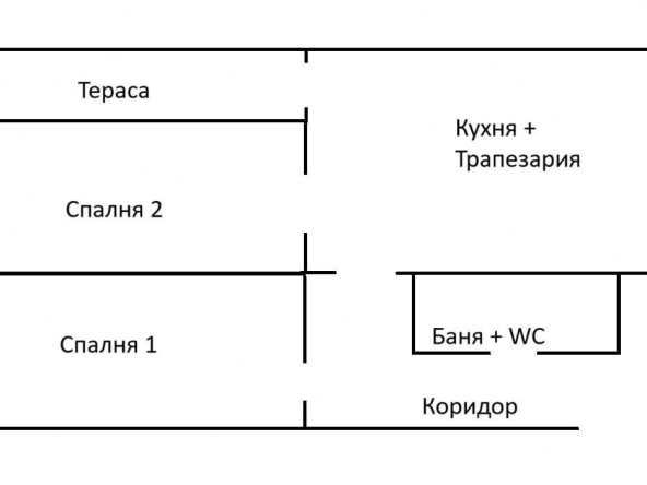Дава се под наем Двустаен апартамент в с. Левски, Област Варна - 42 кв.м за 108000 € - Снимка #1