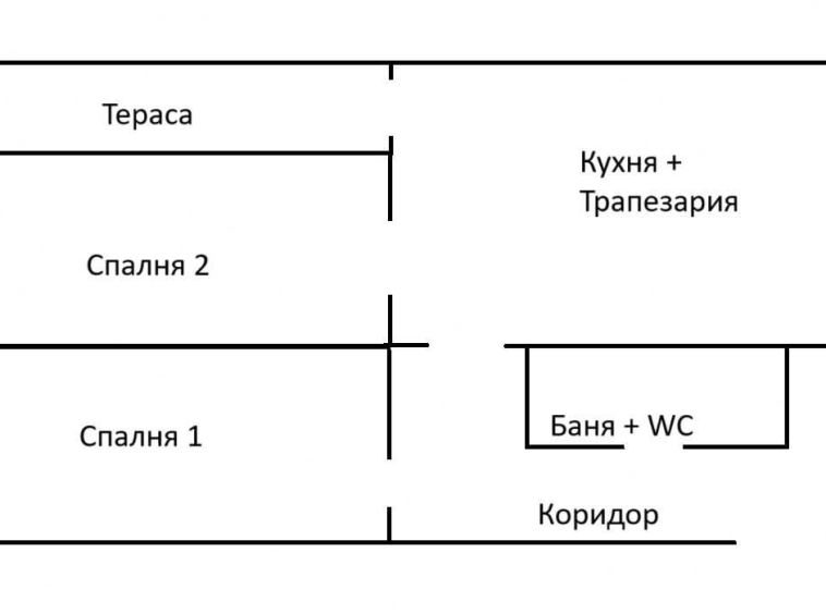Дава се под наем Двустаен апартамент в с. Левски, Област Варна - 42 кв.м за 108000 € - Снимка #1