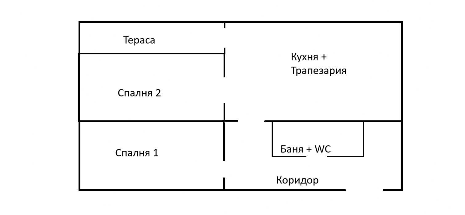 Дава се под наем Двустаен апартамент в с. Левски, Област Варна - 42 кв.м за 108000 € - Снимка #1
