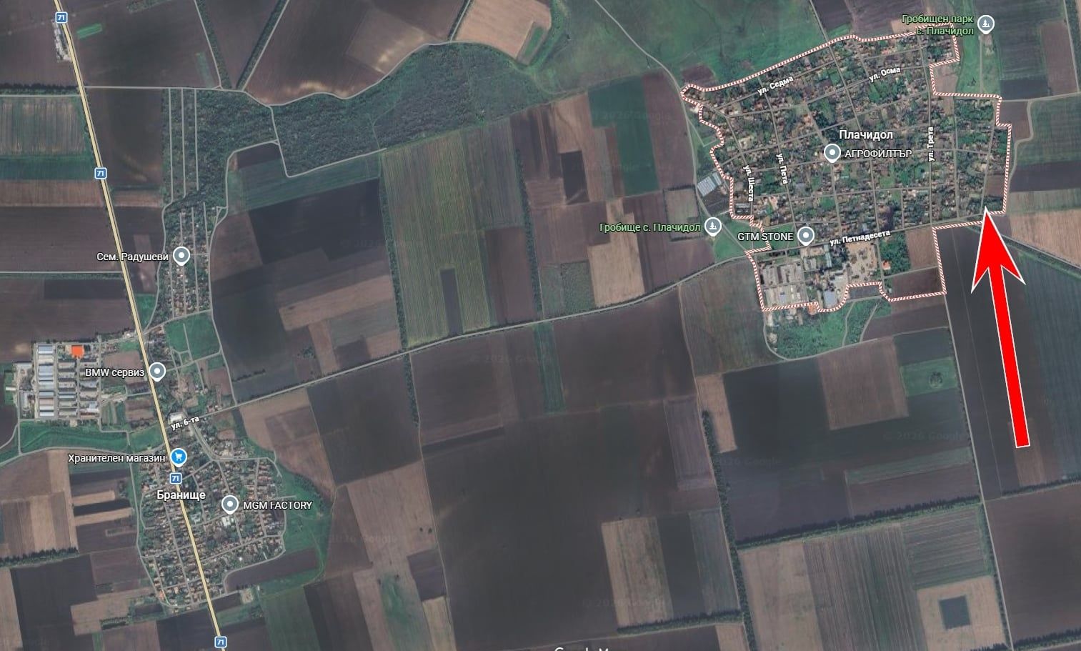 Парцел в с. Плачидол, Област Добрич - 887 кв.м за 17 €/кв.м - Снимка #1