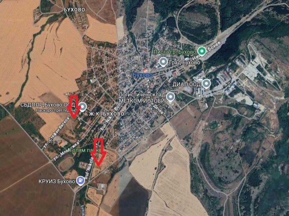 Парцел в Бухово - 1418 кв.м за 36 €/кв.м - Снимка #1