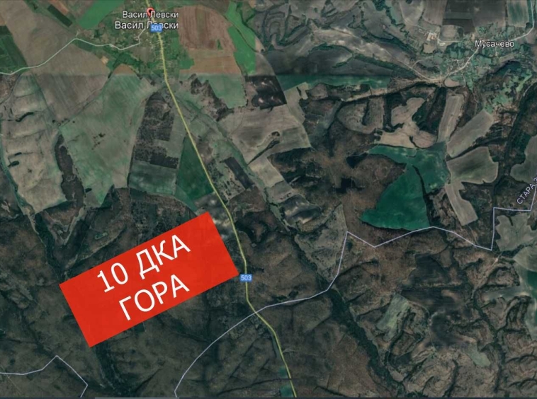 Парцел в с. Васил Левски, Област Стара Загора - 10000 кв.м за 1 €/кв.м - Снимка #1