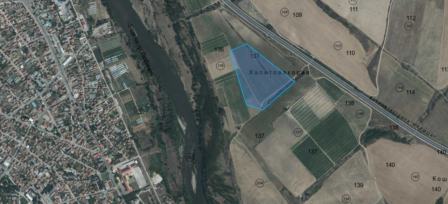 Парцел в с. Георги Добрево, Област Хасково - 66332 кв.м за 25 €/кв.м - Снимка #1