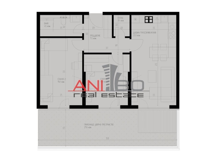 Тристаен апартамент в София, Кръстова вада - 90 кв.м за 1691 €/кв.м - Снимка #1