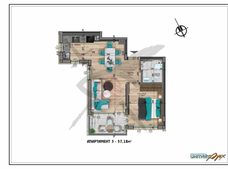 Двустаен апартамент в София, Студентски град - 67 кв.м за 2089 €/кв.м - Снимка #1