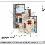 Двустаен апартамент в София, Хаджи Димитър - 60 кв.м за 1891 €/кв.м - Снимка #1