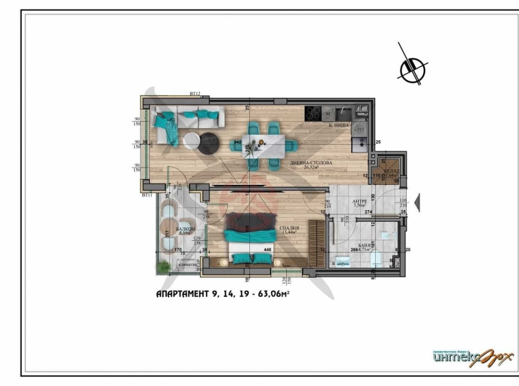 Двустаен апартамент в София, Студентски град - 74 кв.м за 1990 €/кв.м - Снимка #1