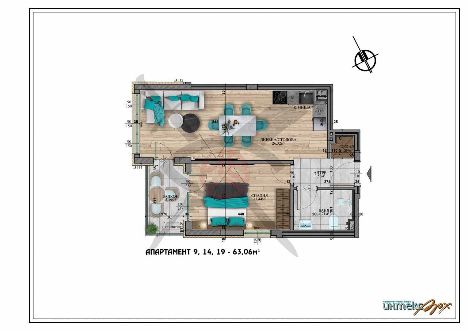 Двустаен апартамент в София, Студентски град - 74 кв.м за 1990 €/кв.м - Снимка #1